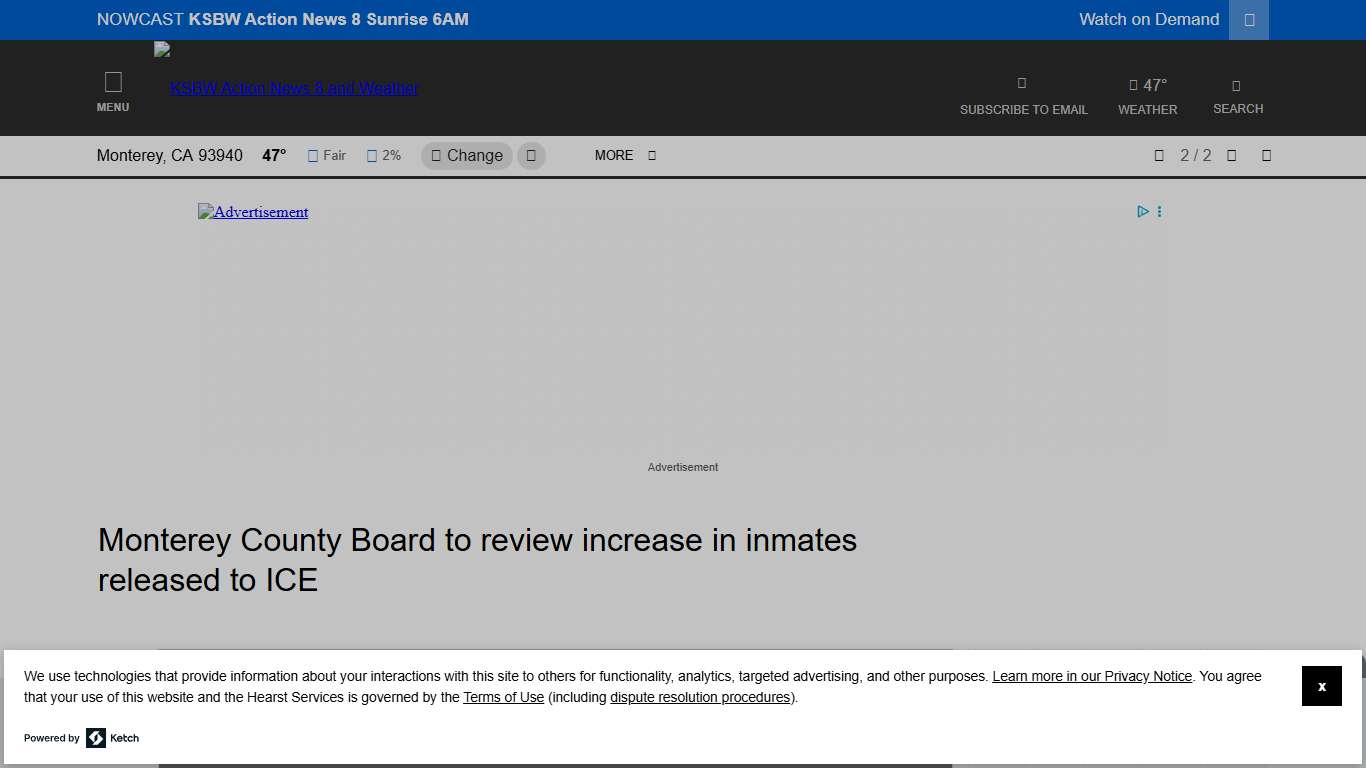 California county to review increase in inmates released to ICE